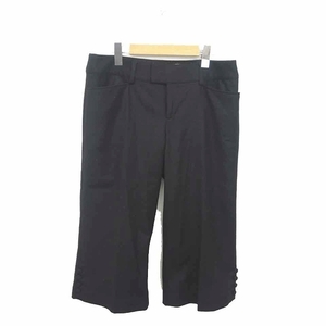 k Miki .k Kumikyoku KUMIKYOKU slacks pants cropped pants Zip fly wool cashmere .5 black black /TT11 lady's 