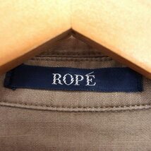 ロペ ROPE ジャケット テーラード シングル コットン 綿 麻混 無地 シンプル 7AR ライトブラウン 茶 /HT16 レディース_画像3