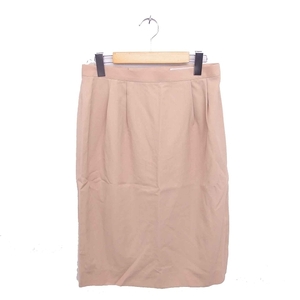  Burberry zBurberrys domestic regular goods skirt tight knee height plain simple wool thin 13 beige tea /TT13 lady's 