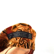 ザラ トラファルック ZARA Trafaluc スカート 台形 ひざ丈 花柄 コットン 綿 XS オレンジ /MT67 レディース_画像3