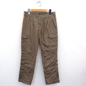  Untitled UNTITLED cargo pants plain simple 9 minute height cotton cotton 1 khaki deep green /MT5 lady's 