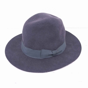 kla car bruCrushable hat soft hat hat ribbon wool 57 M charcoal gray /TT24 men's lady's 