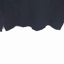 ナチュラルビューティーベーシック NATURAL BEAUTY BASIC ニット セーター Vネック 無地 七分袖 M 黒 ブラック /TT18 レディース_画像5