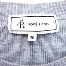 ロペピクニック ROPE Picnic ニット セーター 丸首 ノースリーブ シンプル 38 グレー /FT9 レディース_画像3