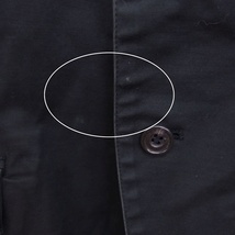 タケオキクチ TAKEO KIKUCHI テーラード ジャケット シングル コットン 綿 無地 シンプル 切替 2 ブラック 黒 /HT5 メンズ_画像6
