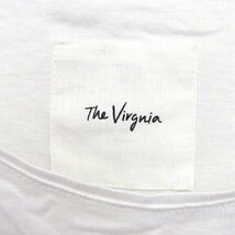 ザヴァージニア The Virgnia カットソー Tシャツ リボン ノースリーブ 丸首 無地 綿混 900 ホワイト 白 /FT33 レディース_画像3