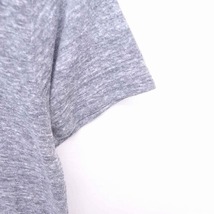ピーナッツ PEANUTS Tシャツ カットソー 丸首 スヌーピー 英字 半袖 グレー /TT30 レディース_画像6
