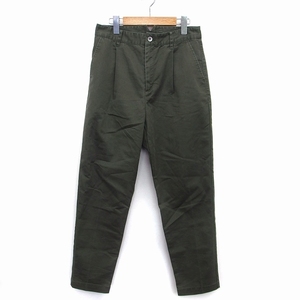 repsi.m Lowrys Farm LEPSIM LOWRYS FARM military tapered pants cotton . Denim tuck L khaki /HT13 lady's 