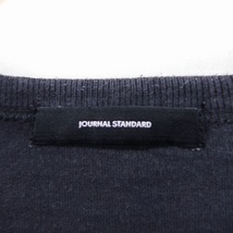 ジャーナルスタンダード JOURNAL STANDARD 半袖 Tシャツ カットソー 丸首 無地 コットン 綿 チャコールグレー /FT25 レディース_画像3