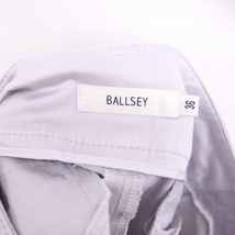 ボールジー BALLSEY トゥモローランド テーパード パンツ ジップフライ 無地 シンプル 薄手 36 グレー /TT16 レディース_画像3