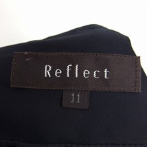 リフレクト Reflect フレア スカート 膝上 ミニ 無地 シンプル ティアード タック 11 ブラック 黒 /HT22 レディース_画像3