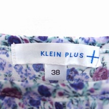 クランプリュス ミッシェルクラン KLEIN PLUS キャミワンピース 小花柄 レース ひざ丈 ノースリーブ 38 パープル 紫 /FT39 レディース_画像3