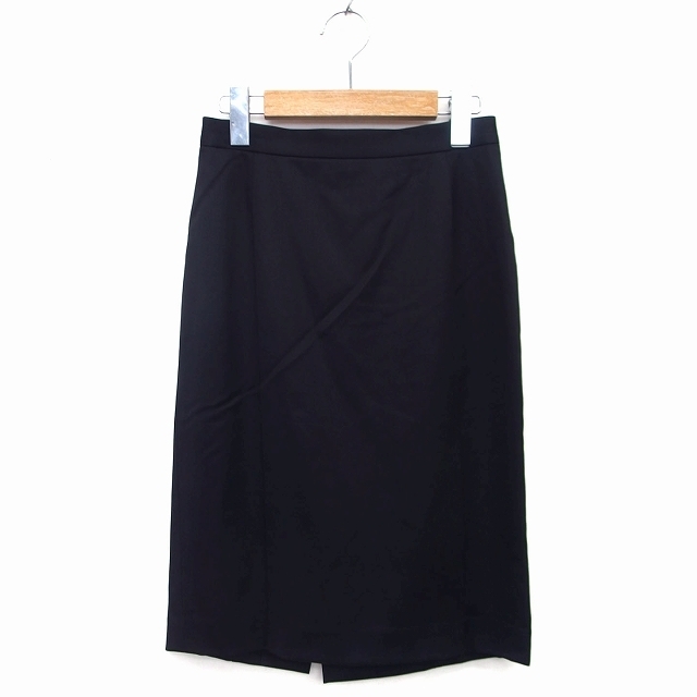 モガ MOGA 台形 スカート 膝丈 ウール 毛 無地 シンプル スリット 1 