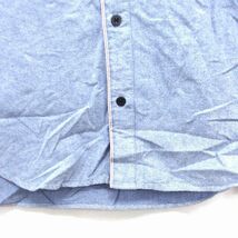 シュリセル SCHLUSSEL 長袖 ボタンダウン シャツ カジュアル 刺繍 ワンポイント コットン 綿 3 ブルー 青 /FT20 メンズ_画像6