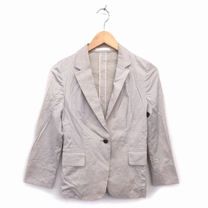 Rope ROPE jacket outer tailored plain thin 36 gray ju/NT2 lady's 