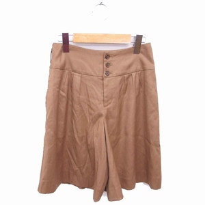  Lounie LOUNIE юбка-брюки шорты Zip fly тонкий шерсть 36 чай Brown /TT8 женский 