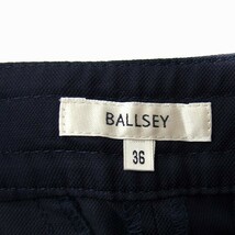 ボールジー BALLSEY トゥモローランド キュロット パンツ ひざ丈 無地 タック 36 ネイビー 紺 /FT6 レディース_画像3