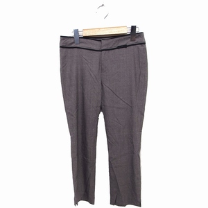  Jill Stuart JILL STUART укороченные брюки Sabrina pants тонкий стрейч лента шерсть 2 серый /FT16 женский 