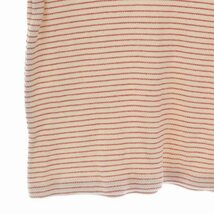 ロンハーマン Ron Herman 22SS Honeycomb Striped Tee Tシャツ カットソー 半袖 クルーネック ボーダー XS 白 ホワイト 赤 レッド_画像6