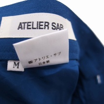 アトリエサブ ATELIER SAB スカート タイト ロング ウール 無地 シンプル M ブルー 青 /KT15 レディース_画像3