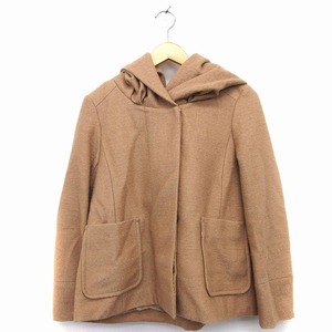  Nano Universe nano universe The First floor The 1st Floor hood jacket plain F tea /HT4 lady's 