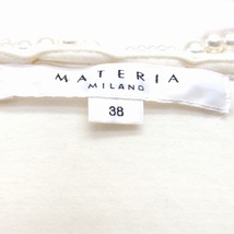 マテリア MATERIA カットソー Tシャツ 半袖 ビジュー 38 ホワイト 白 /KT36 レディース_画像3