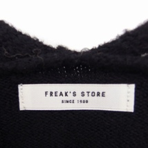 フリークスストア FREAKS STORE Vネック ニット セーター 長袖 ワイド 無地 厚手 F ブラック 黒 /FT47 レディース_画像3