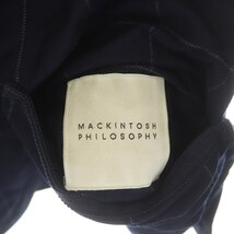 マッキントッシュフィロソフィー MACKINTOSH PHILOSOPHY THERMORE リバーシブル 中綿ジャケット キルティング ミド丈 チェック 36 S 紺_画像3