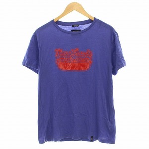 マークジェイコブス MARC JACOBS Tシャツ カットソー 半袖 プリント M 紫 パープル /☆K メンズ