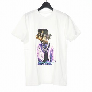 未使用品 GOD SELECTION XXX ゴッドセレクショントリプルエックス 19AW プリント Tシャツ 半袖 カットソー S ホワイト 白GX-A19-1102-228