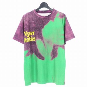 ヴァイナー アーティクルズ VYNER ARTICLES 総柄 カットソー Tシャツ 半袖 マルチカラー メンズ