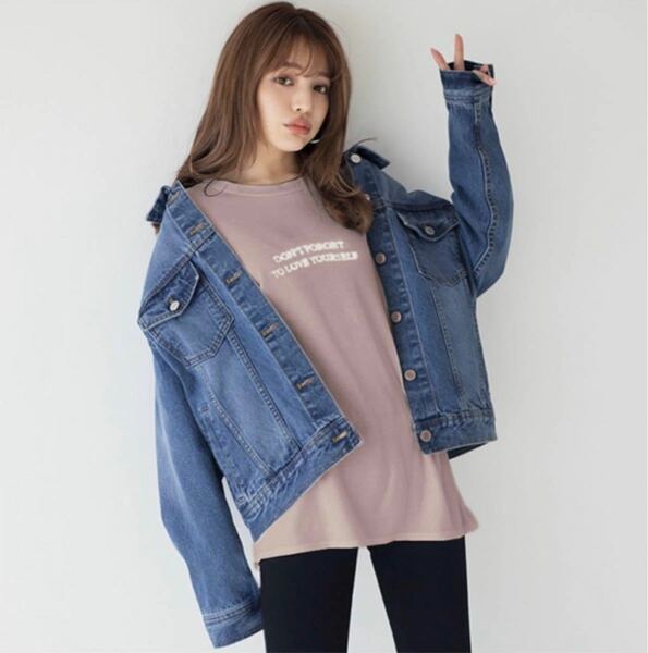 GRL フロント刺繍ロゴロングTシャツ