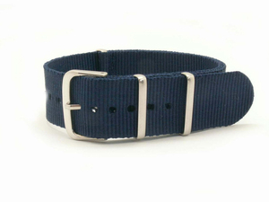  including postage NATO type nylon wristwatch band navy 18mm