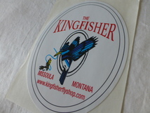 THE KING FISHER ステッカー king fisher fly shop MISSOULA MONTANA モンタナ フライフィッシング FLYFISHING TROUT トラウト_画像7
