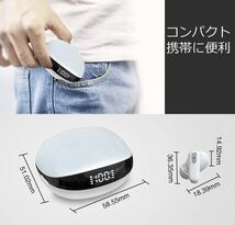 ★新品・未使用★ZCGERUIJ Bluetoothワイヤレスイヤホン 新型LEDディスプレイ残量表示 Type‐C急速充電 自動ペアリング記憶 ＃7_画像3