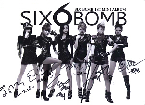 ◆Six Bomb 1st mini album 非売直筆サイン入りCD◆韓国SixBomb