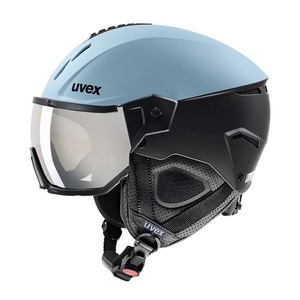 24UVEX instinct visor グレイシャー/ブラックマット　59-61ｃｍ　レンズ：ライトミラーシルバー（S2）眼鏡使用可 定価￥49500バーゲン価格