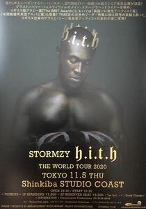 STORMZY ( storm ji-) THE WORLD TOUR 2020 рекламная листовка не продается 5 листов комплект [Heavy Is The Head]