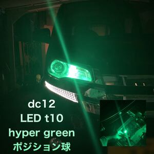 nlpearl t10 High quality Ceramic LED×2 ポジション球　グリーン　突然SALE！