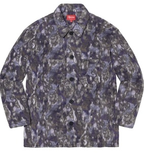 【新品】Supreme Paisley Fleece Shirt COLOR/STYLE：Purple SIZE：Medium