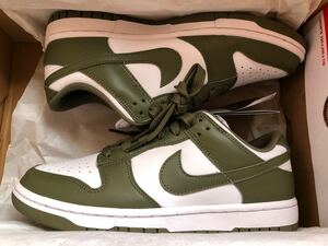 nike wmns dunk low medium olive 24.5cm