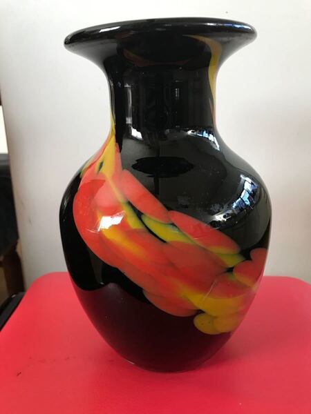 ガラス工芸品 花器、花瓶