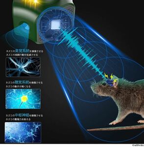 ネズミ撃退 超音波 駆除 350平米 ◎ 害虫 対策 虫除け 静音 無害 安全 安心 ◎ リビング キッチン オフィス 倉庫 屋根裏 飲食店 音波 電波