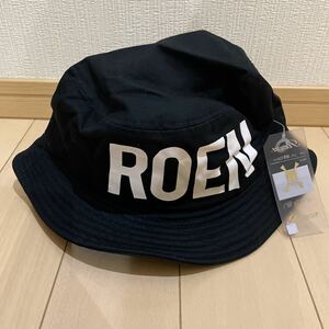 送料無料 未使用 Roen ロエン 黒 バケットハット L//XLサイズ　ビッグロゴ　ブラック　ドクロ　定価3900円＋税