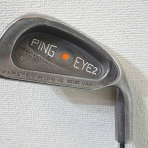 【KSD/S4/91】 PING EYE2 ピンアイ２ オレンジドット ４番アイアン ユースド スチールシャフトの画像1