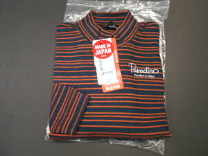  special price * autumn winter NEW*3L size * Paradiso *XSM52F long sleeve high‐necked shirt [ navy ]