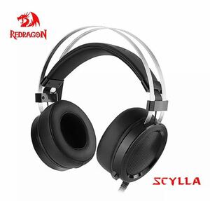 Redragon scylla H901 ゲーミングヘッドフォン 有線 コンピュータ ステレオ ヘッドセット マイク付き