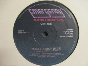 ★ Vin Zee ： Funky Bebop 12'' ☆ (( イタロ・ディスコ・ボコーダー / Vinzee / 落札5点で送料無料