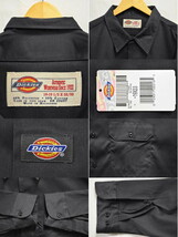 【未使用品】展示品 ビッグサイズ Dickies ディッキーズ 長袖 ワークシャツ チャコールグレー 3XL相当 新品(39245_画像3