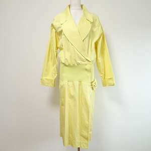 #anc Junko Shimada JUNKOSHIMADA coat 9 yellow rib long lady's [767952]